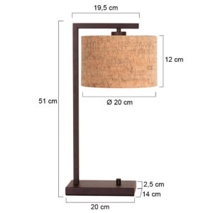 steinhauer-lámparademesa-stang-marrón-metaltextil-lámparadenoche-e27-4882ca-7