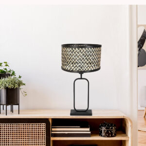 steinhauer-lámparademesa-stang-negro-bambúmetal-lámparadenoche-e27-4804zw-2