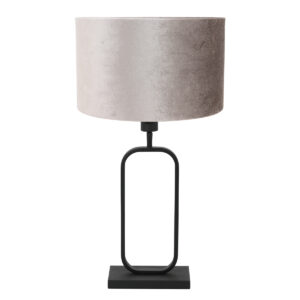 steinhauer-lámparademesa-stang-negro-metalvelourstejido-lámparadenoche-e27-4806zw-1