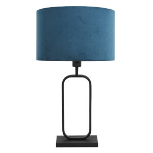 steinhauer-lámparademesa-stang-negro-metalvelourstejido-lámparadenoche-e27-4812zw-1