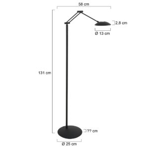 steinhauer-lámparadepie-daphne-negro-metal-lámparadediseño-led-4601zw-7