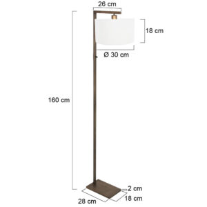 steinhauer-lámparadepie-stang-bronce-metaltextil-lámparadeambiente-e27-4896br-7