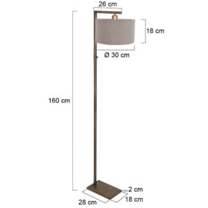 steinhauer-lámparadepie-stang-bronce-metaltextil-lámparadeambiente-e27-4897br-7