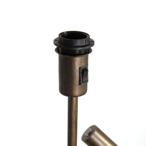 steinhauer-lámparadepie-stang-bronce-metaltextil-lámparadelectura-led_e27-4842br-4