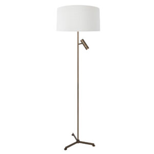 steinhauer-lámparadepie-stang-bronce-metaltextil-ø40cm-led_e27-4843br-1