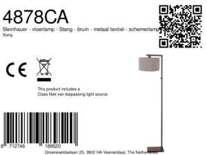 steinhauer-lámparadepie-stang-marrón-metaltextil-lámparadeambiente-e27-4878ca-8a