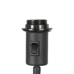 steinhauer-lámparadepie-stang-negro-linometal-lámparadeambiente-e27-4822zw-5