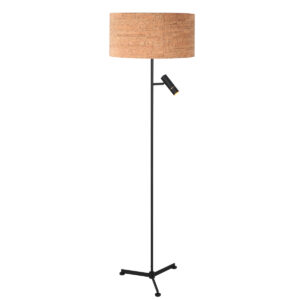 steinhauer-lámparadepie-stang-negro-metaltextil-ø40cm-led_e27-4833zw-1