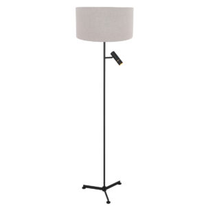 steinhauer-lámparadepie-stang-negro-metaltextil-ø40cm-led_e27-4837zw-1