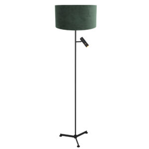 steinhauer-lámparadepie-stang-negro-metaltextil-ø40cm-led_e27-4838zw-1