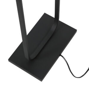 steinhauer-lámparadepie-stang-negro-metalvelourstejido-lámparadeambiente-e27-4821zw-10