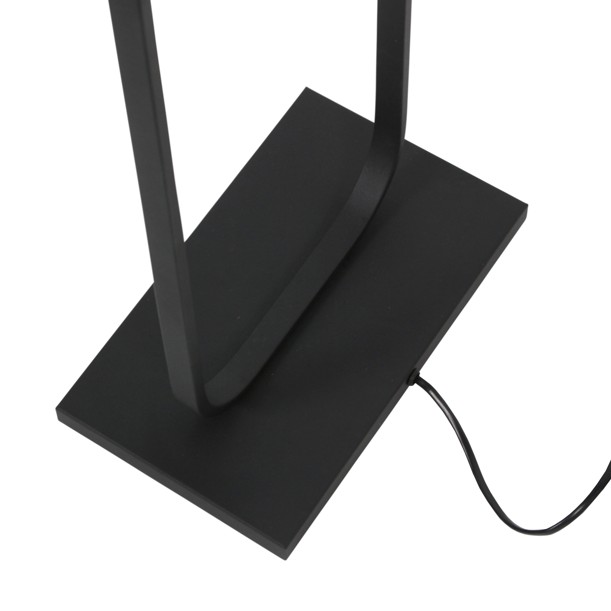 steinhauer-lámparadepie-stang-negro-metalvelourstejido-lámparadeambiente-e27-4825zw-10