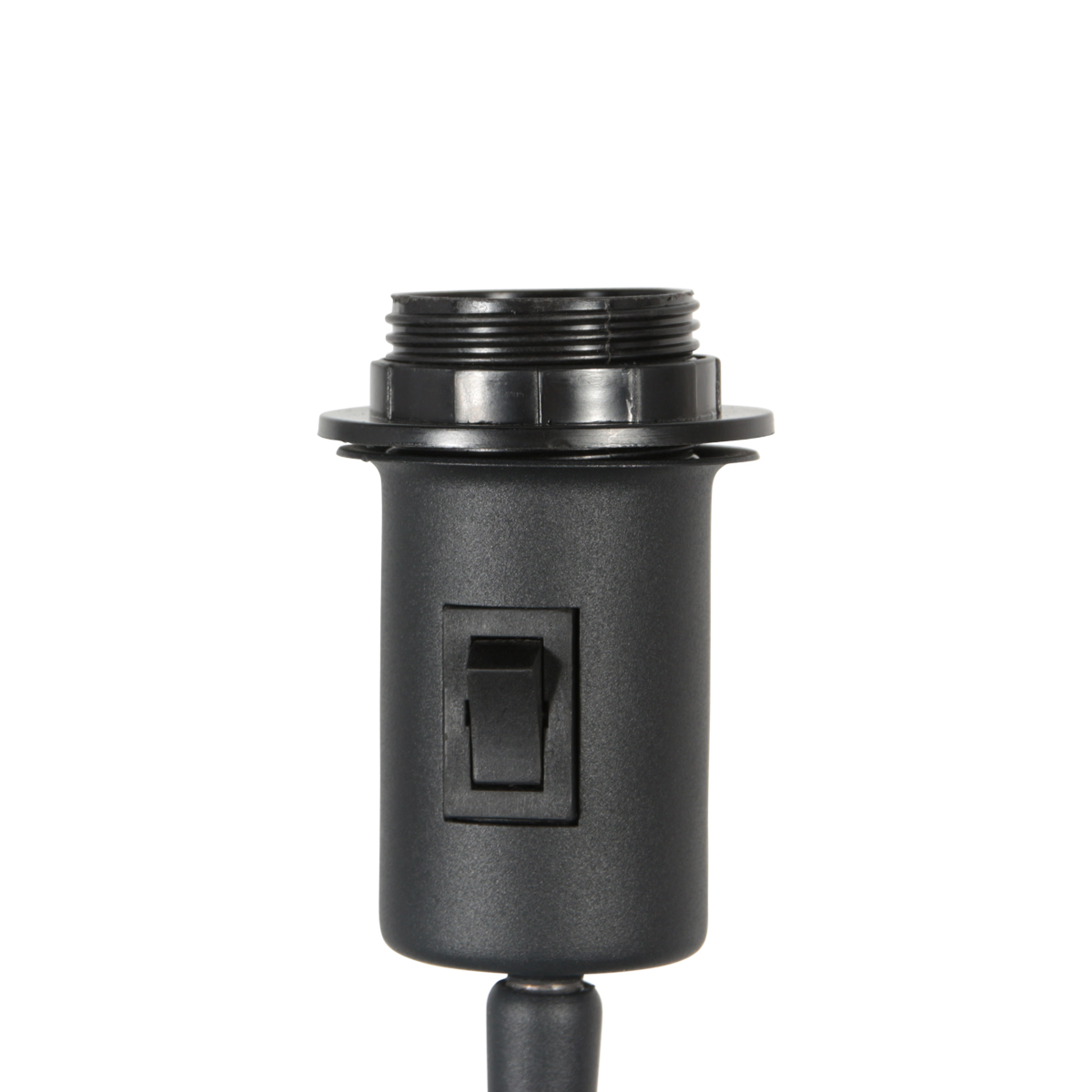 steinhauer-lámparadepie-stang-negro-metalvelourstejido-lámparadeambiente-e27-4825zw-5