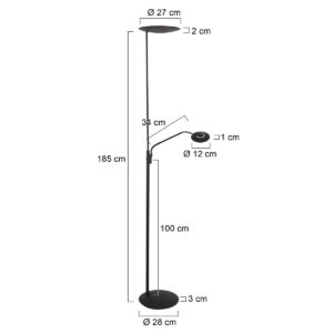 steinhauerexclusive-lámparadepie-zenith2-negro-plásticometal-lámparadediseño-led-4394zw-7