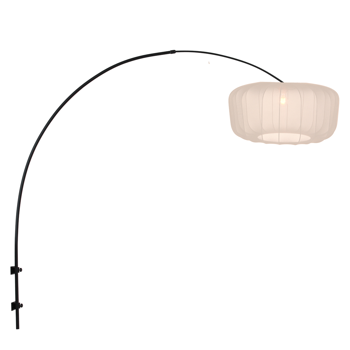 lámparadeparedarconegraconpantallabeigesteinhauervella-lino-1