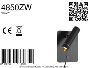 mexlite-apliquedepared-lumo-negro-metal-lámparadecabecera-led-4850zw-8a