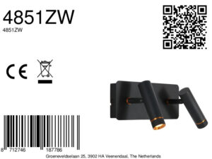 mexlite-apliquedepared-lumo-negro-metal-lámparadecabecera-led-4851zw-8a