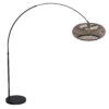 mexlite-lámparadepie-flair-negro-bambúmetal-lámparadearco-e27-4664zw-1