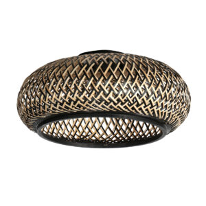 mexlite-lámparadepie-flair-negro-bambúmetal-lámparadearco-e27-4666zw-6