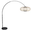 mexlite-lámparadepie-flair-negro-bambúmetal-lámparadearco-e27-4668zw-1