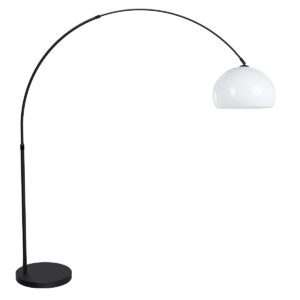mexlite-lámparadepie-flair-negro-plásticometal-lámparadearco-e27-4650zw-1