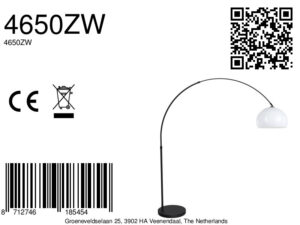 mexlite-lámparadepie-flair-negro-plásticometal-lámparadearco-e27-4650zw-8a