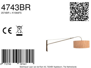 steinhauer-apliquedepared-elegantclassy-bronce-metaltextil-lámparadelectura-e27-4743br-8a