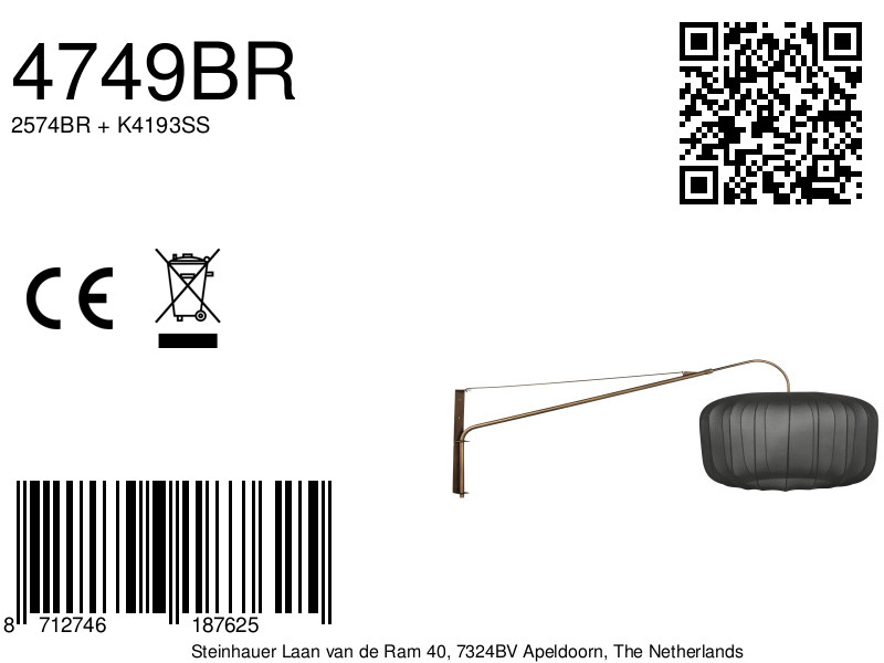 steinhauer-apliquedepared-elegantclassy-bronce-metaltextil-lámparadelectura-e27-4749br-8a