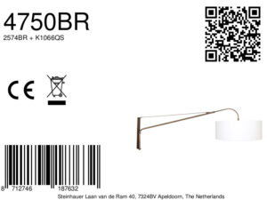 steinhauer-apliquedepared-elegantclassy-bronce-metaltextil-lámparadelectura-e27-4750br-8a