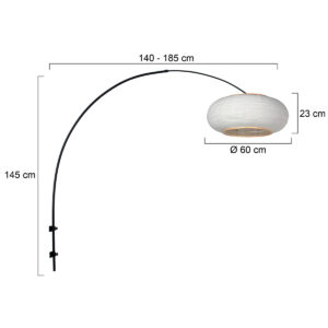 steinhauer-apliquedepared-silvaalba-negro-maderalinometal-lámparadearco-e27-4619zw-7