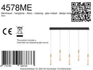 steinhauer-lámparacolgante-alisio-latón-vidriometal-lámparadediseño-led-4578me-8a
