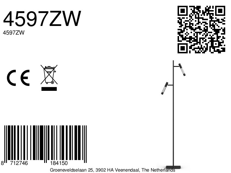 steinhauer-lámparadepie-alisio-negro-vidriometal-lámparadediseño-led-4597zw-8a