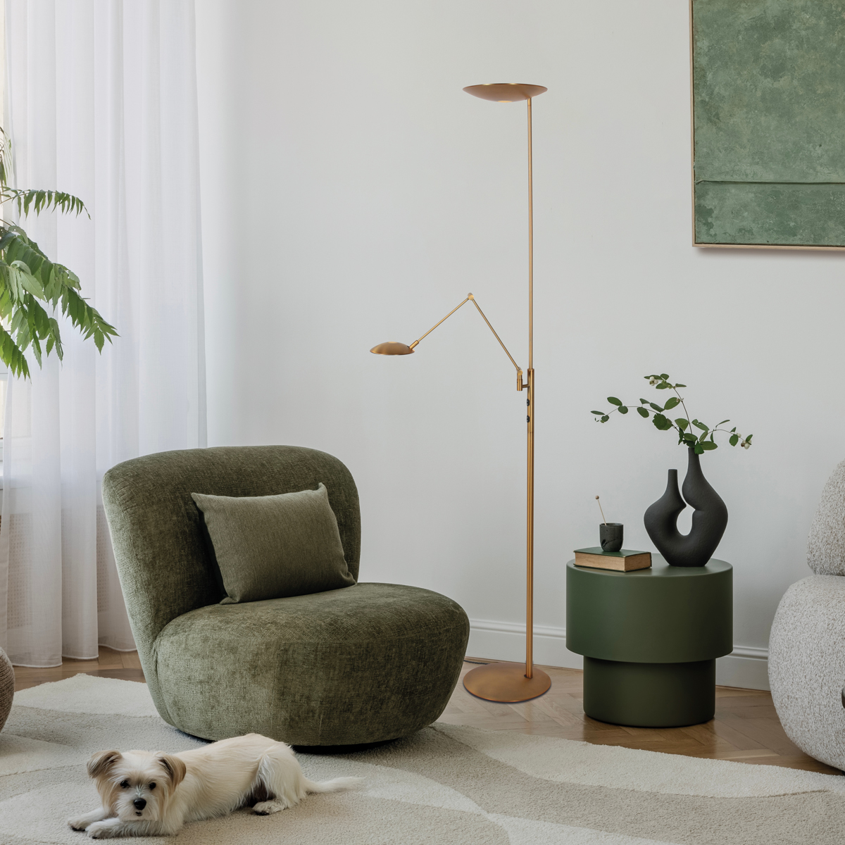 steinhauer-lámparadepie-daphne2-bronce-metal-lámparadediseño-led-4602br-2