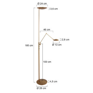 steinhauer-lámparadepie-daphne2-bronce-metal-lámparadediseño-led-4602br-7