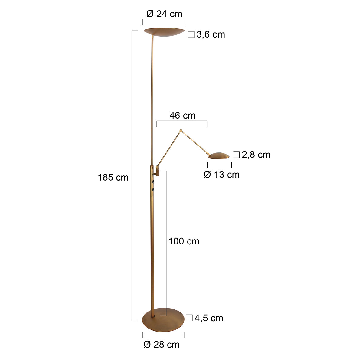steinhauer-lámparadepie-daphne2-bronce-metal-lámparadediseño-led-4602br-7