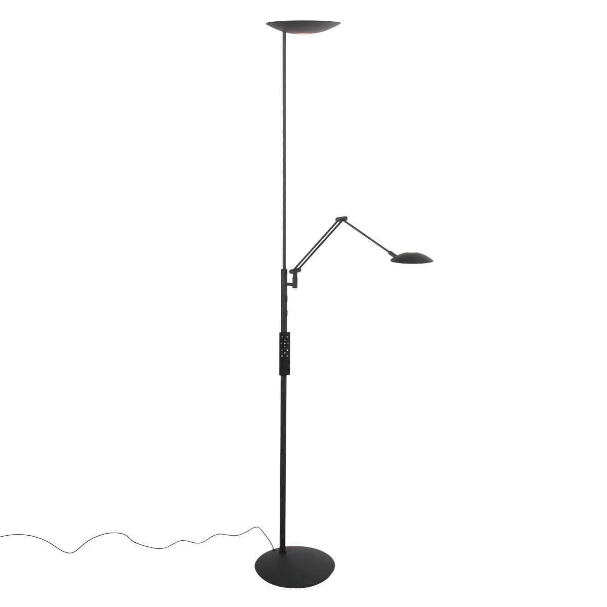 steinhauer-lámparadepie-daphne2-negro-metal-lámparadediseño-led-4602zw-1
