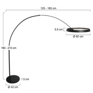steinhauer-lámparadepie-ringlux-negro-metal-lámparadearco-led-4742zw-7