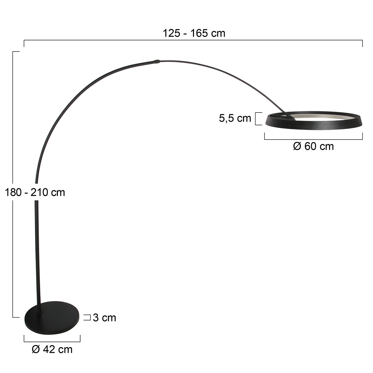 steinhauer-lámparadepie-ringlux-negro-metal-lámparadearco-led-4742zw-7