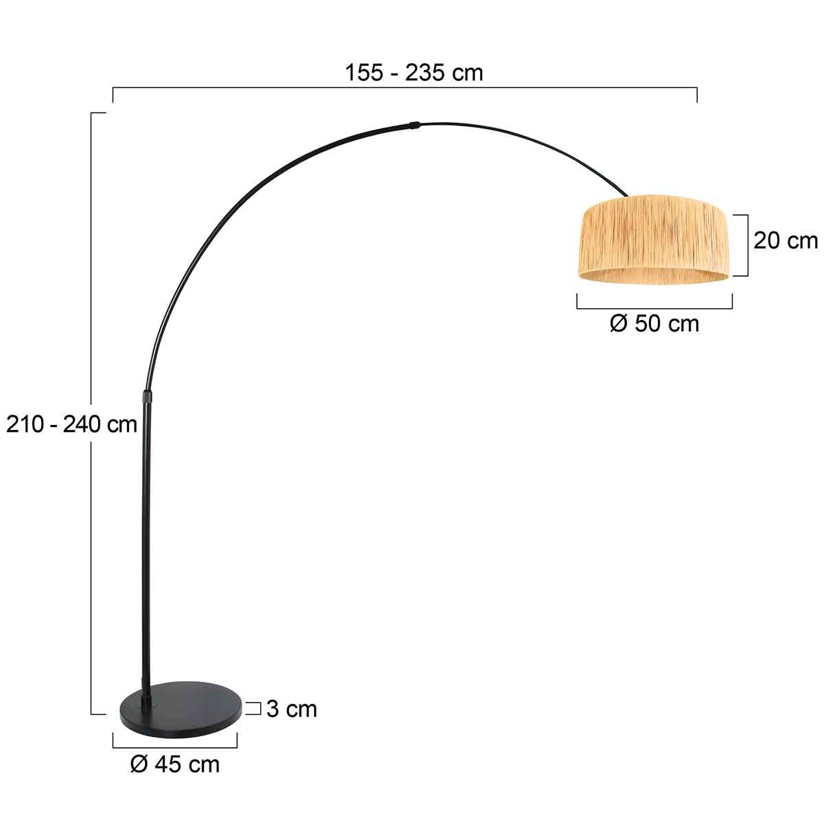 steinhauer-lámparadepie-silva-naturalnegro-bambúmetal-lámparadearco-e27-4562zw-7