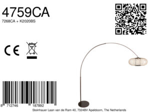 steinhauer-lámparadepie-sparkledlight-marrón-bambúmetal-lámparadearco-e27-4759ca-8a