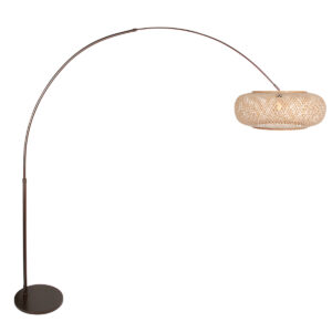 steinhauer-lámparadepie-sparkledlight-marrón-bambúmetal-lámparadearco-e27-4768ca-1