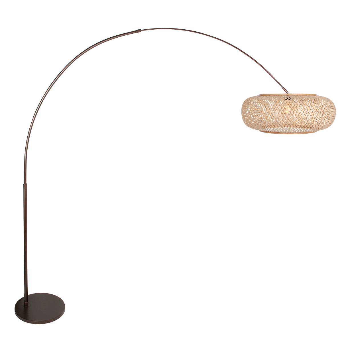 steinhauer-lámparadepie-sparkledlight-marrón-bambúmetal-lámparadearco-e27-4768ca-1
