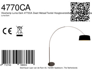 steinhauer-lámparadepie-sparkledlight-marrón-metaltextil-lámparadearco-e27-4770ca-8a