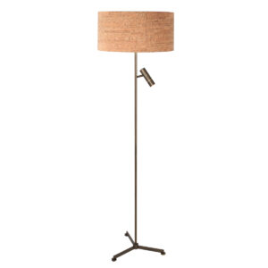 steinhauer-lámparadepie-stang-bronce-metaltextil-ø40cm-led_e27-4841br-1