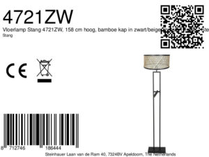 steinhauer-lámparadepie-stang-negro-bambúmetal-lámparadelectura-led_e27-4721zw-8a