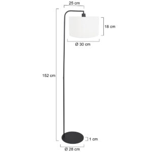 steinhauer-lámparadepie-stang-negro-linometal-ø28cm-e27-4794zw-7