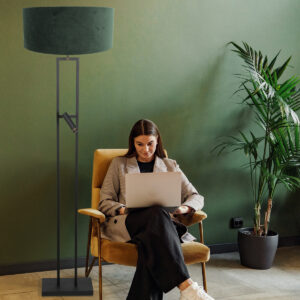 steinhauer-lámparadepie-stang-negro-metaltextil-lámparadelectura-led_e27-4727zw-2