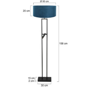 steinhauer-lámparadepie-stang-negro-metaltextil-lámparadelectura-led_e27-4728zw-7