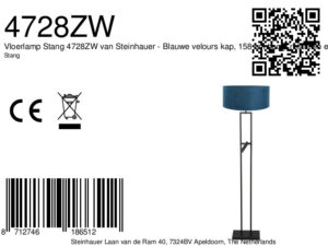 steinhauer-lámparadepie-stang-negro-metaltextil-lámparadelectura-led_e27-4728zw-8a