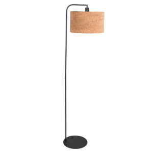 steinhauer-lámparadepie-stang-negro-metaltextil-ø28cm-e27-4790zw-1